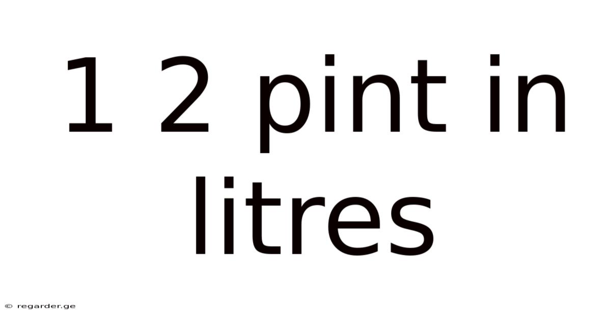 1 2 Pint In Litres