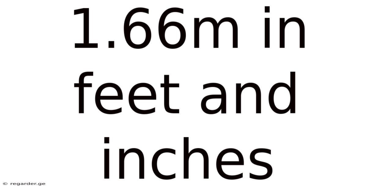 1.66m In Feet And Inches