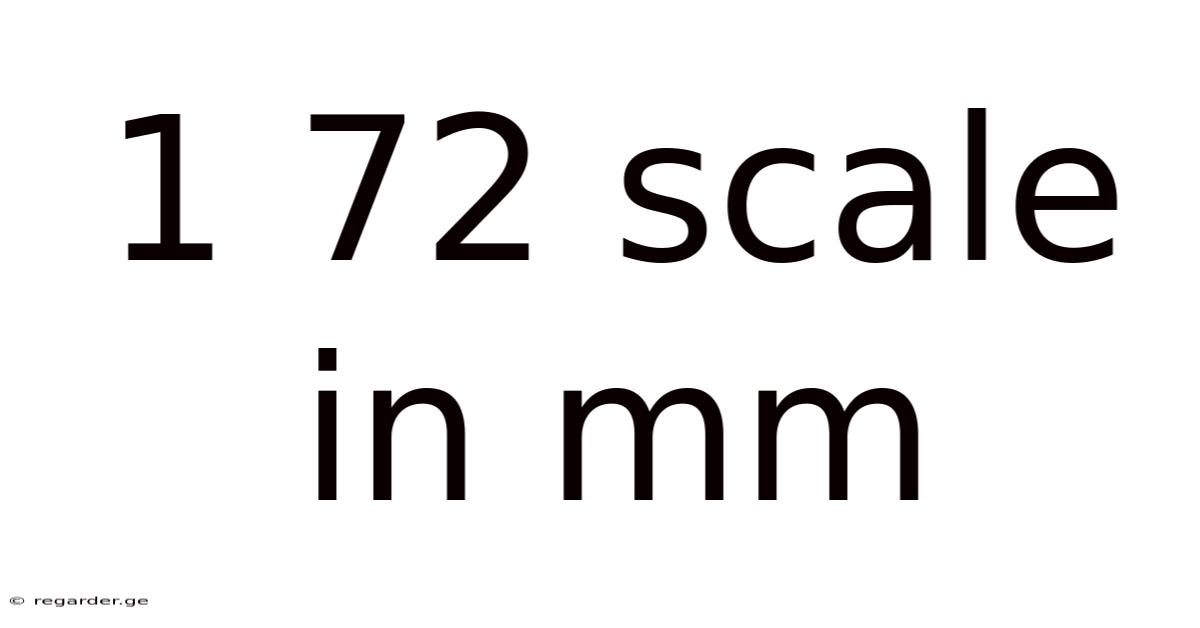 1 72 Scale In Mm
