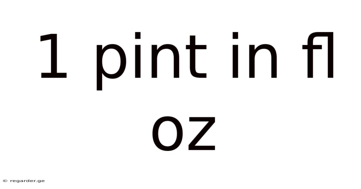 1 Pint In Fl Oz