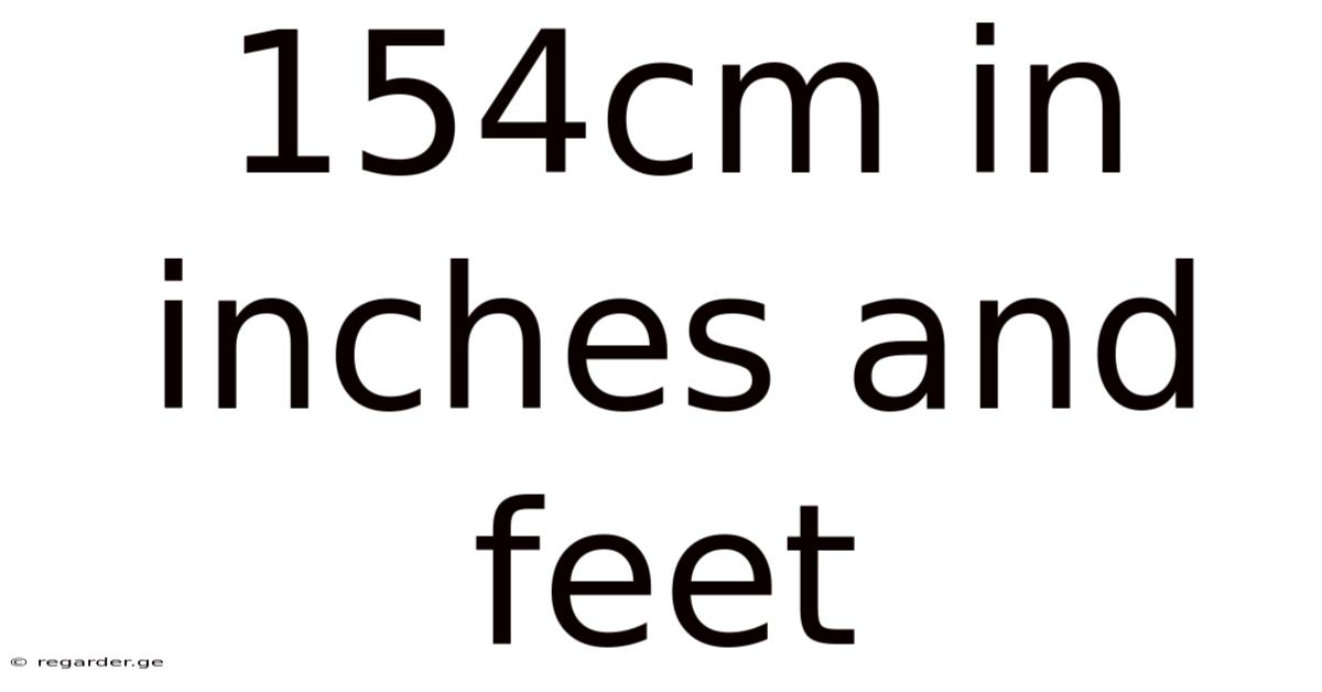 154cm In Inches And Feet