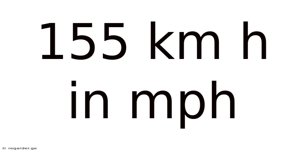 155 Km H In Mph