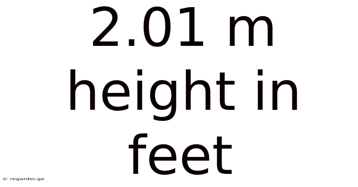 2.01 M Height In Feet