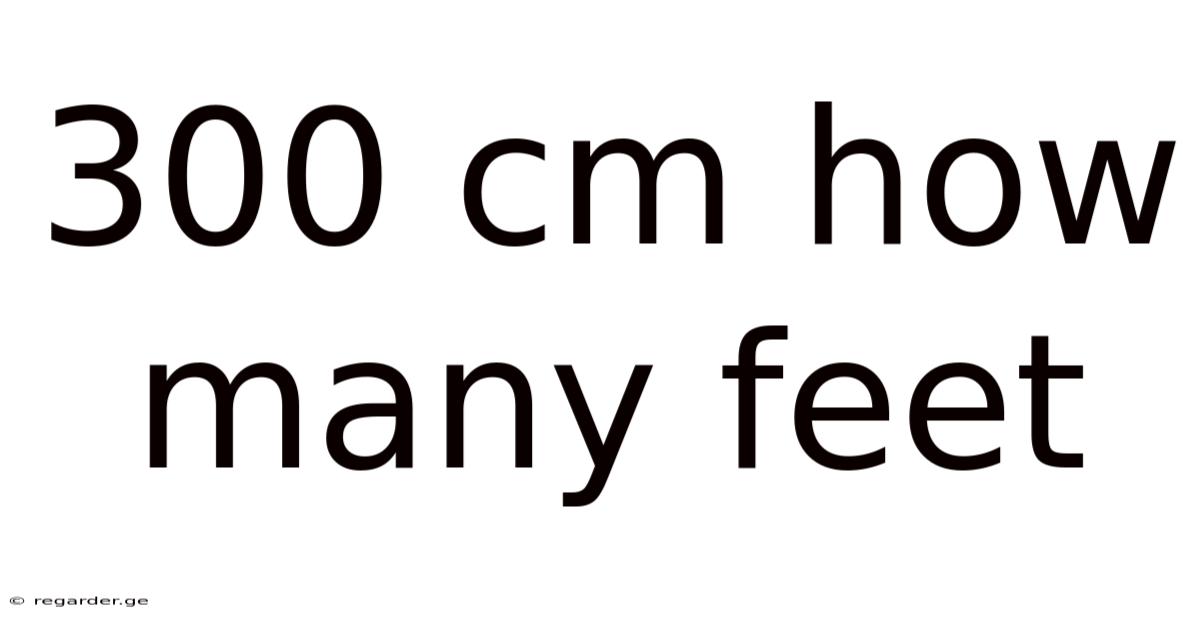 300 Cm How Many Feet