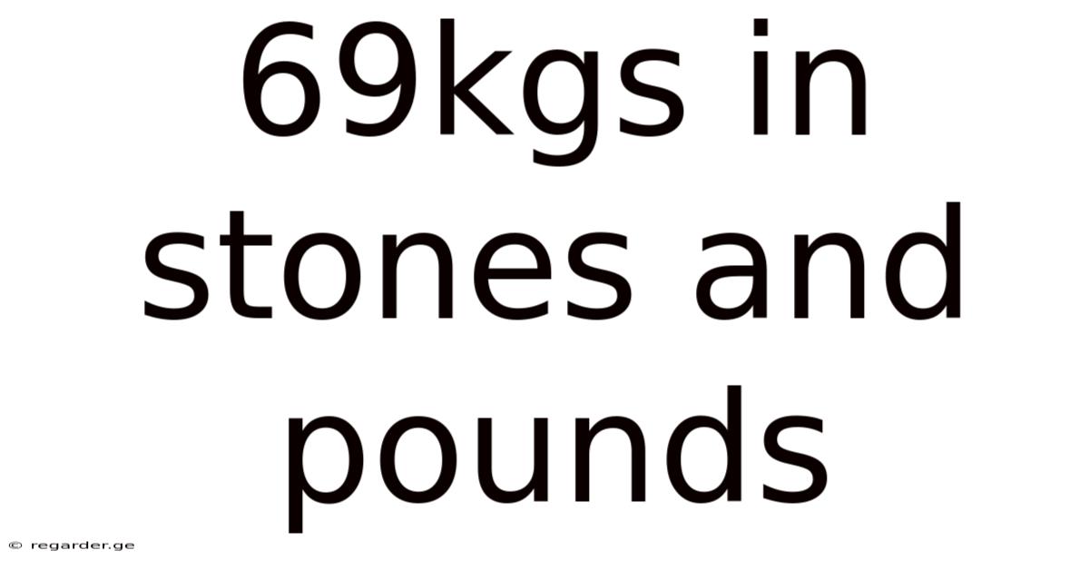 69kgs In Stones And Pounds