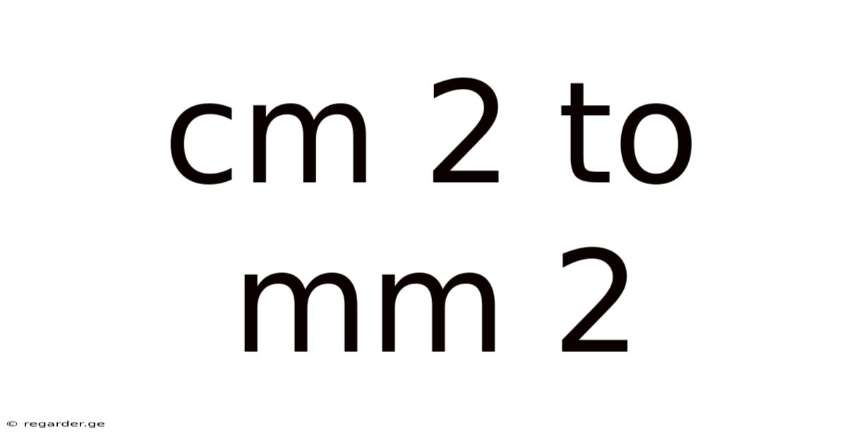 Cm 2 To Mm 2