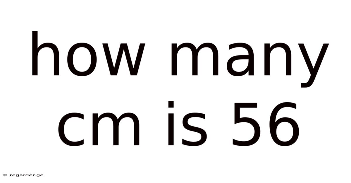 How Many Cm Is 56