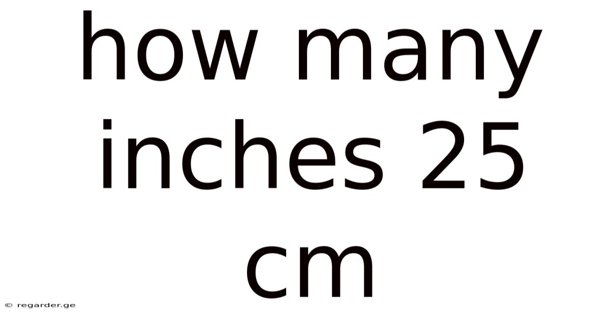 How Many Inches 25 Cm