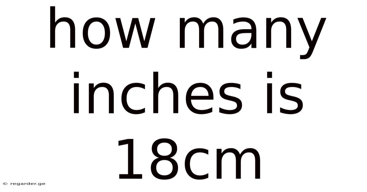 How Many Inches Is 18cm