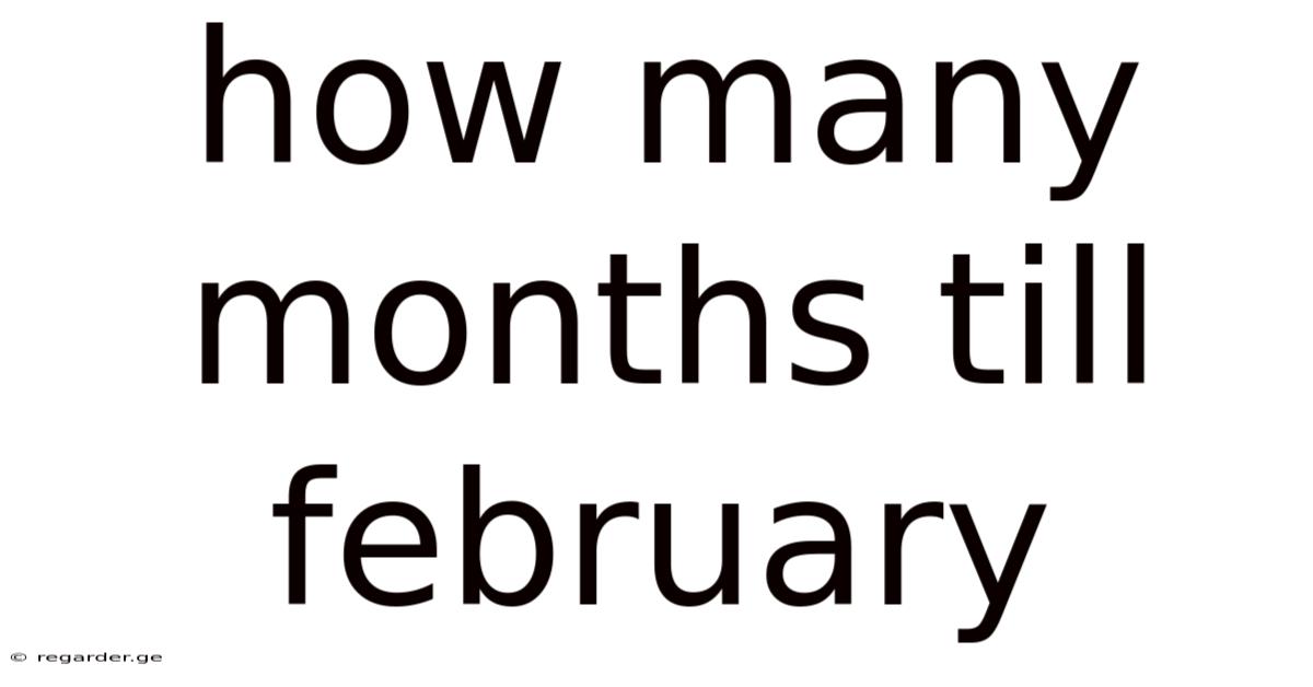 How Many Months Till February