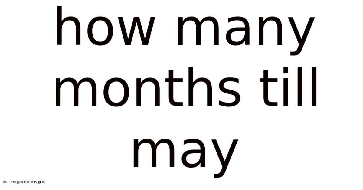How Many Months Till May