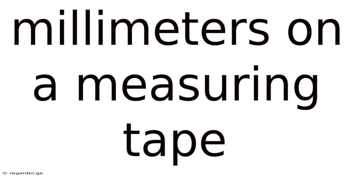 Millimeters On A Measuring Tape