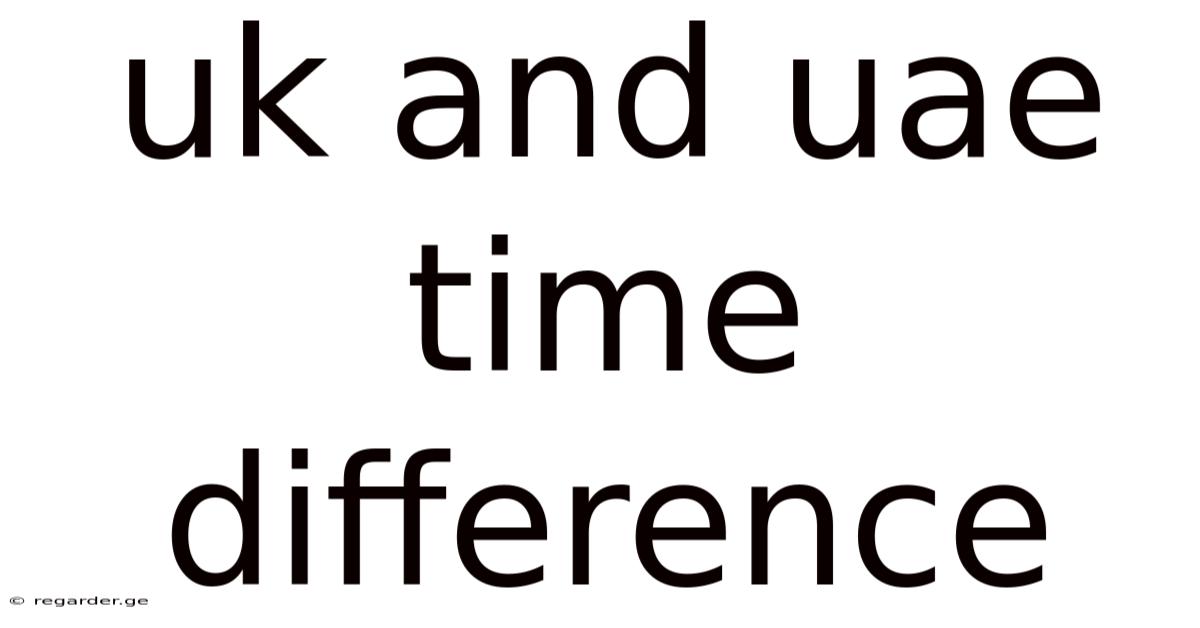 Uk And Uae Time Difference