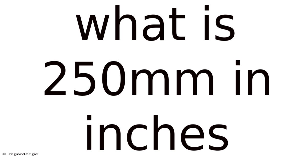 What Is 250mm In Inches