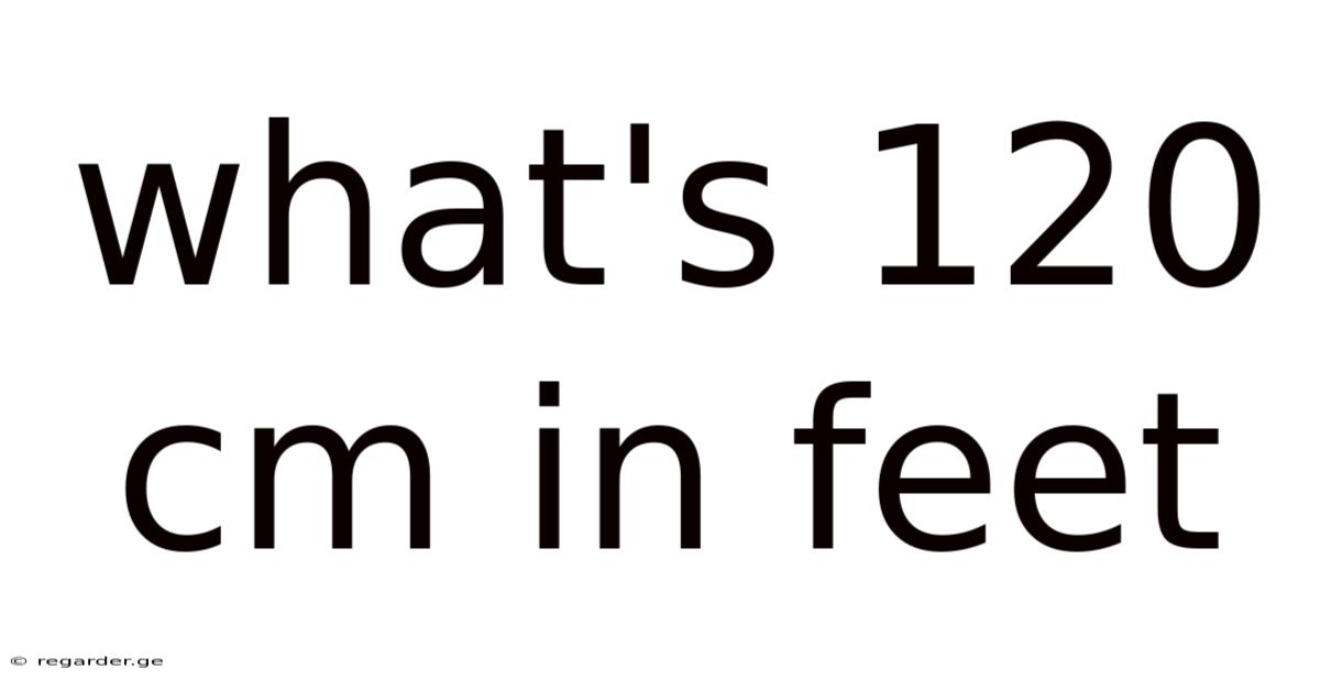 What's 120 Cm In Feet