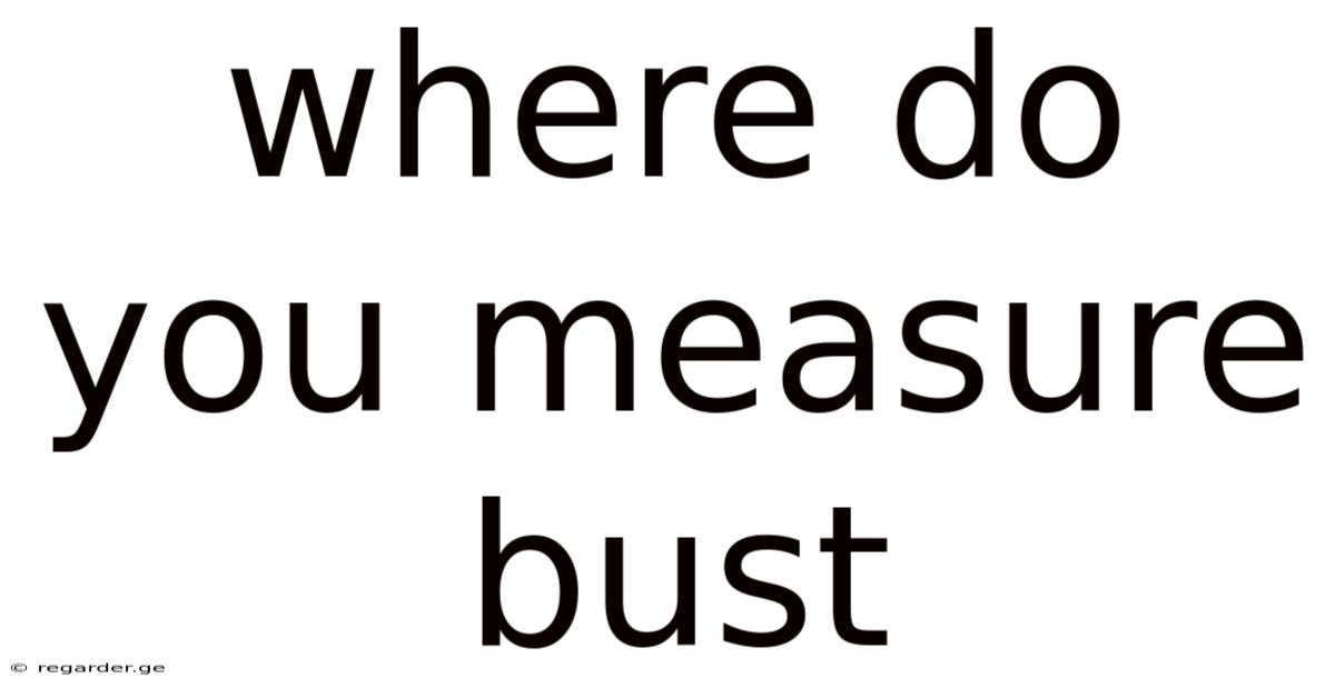 Where Do You Measure Bust